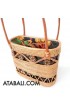 Ata rattan unique design handbag